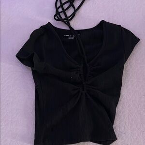 American Eagle Black Women's Top